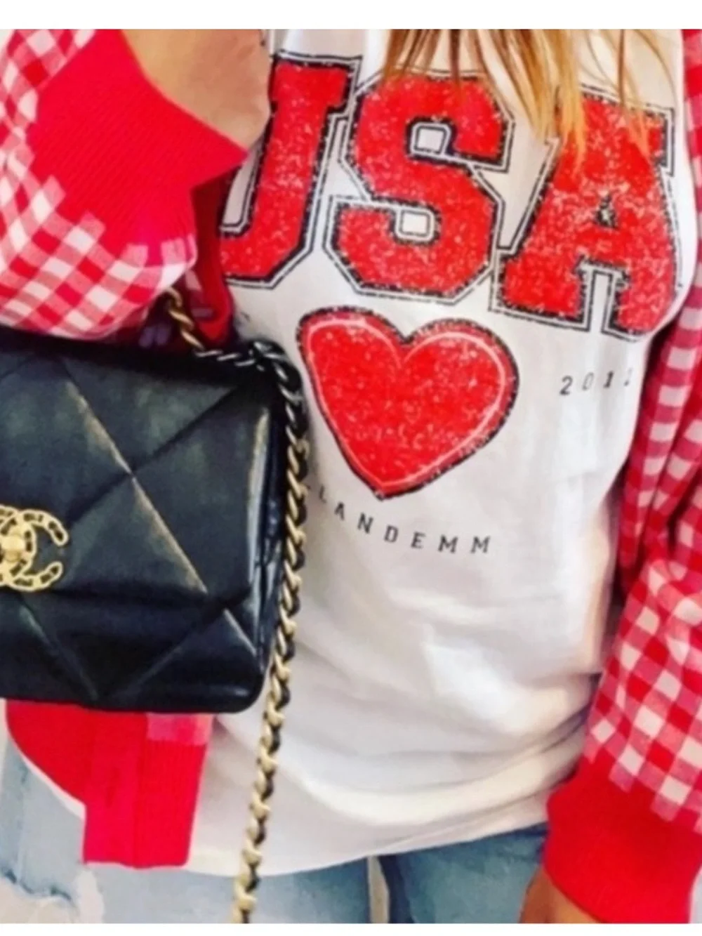 ELL and Emm | Tee | USA Heart Tee